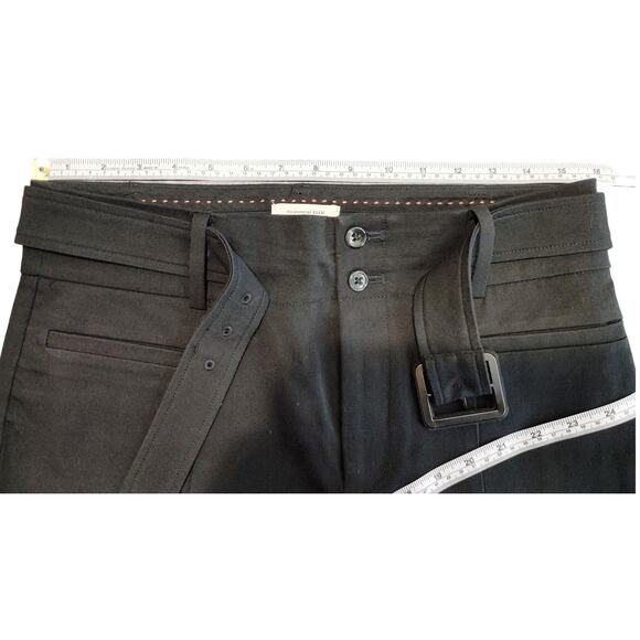 Anthropologie The Essential Slim Trouser Pants High Rise Cropped Black Womens 8 - Picture 6 of 9